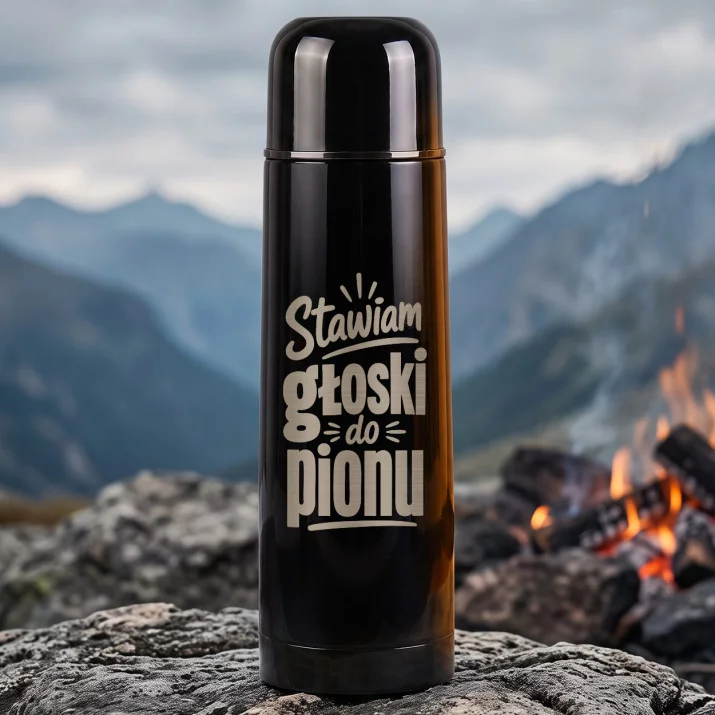 Termos 500ml Dla Logopedy Prezent Dla Mężczyzny: Stawiam Głoski Do Pionu Termos 500ml Dla Logopedy Prezent Dla Mężczyzny: Stawiam Głoski Do Pionu