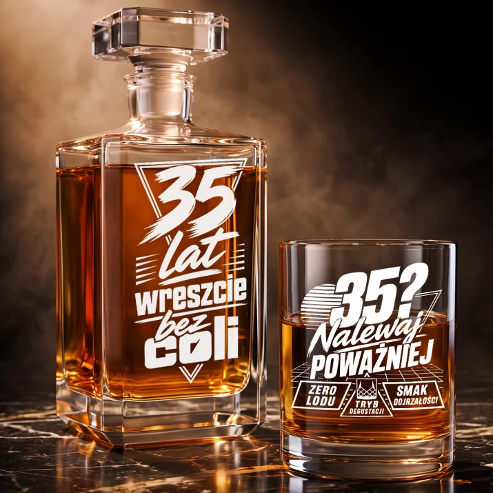 Zestaw Do Whisky Dla 35 Latka Prezent Na 35 Urodziny Dla Mężczyzny: 35 Lat Wreszcie Bez Coli Zestaw Do Whisky Dla 35 Latka Prezent Na 35 Urodziny Dla Mężczyzny: 35 Lat Wreszcie Bez Coli
