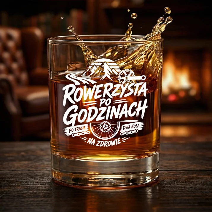 Szklanka Do Whisky Dla Rowerzysty Prezent Dla Mężczyzny: Rowerzysta Po Godzinach