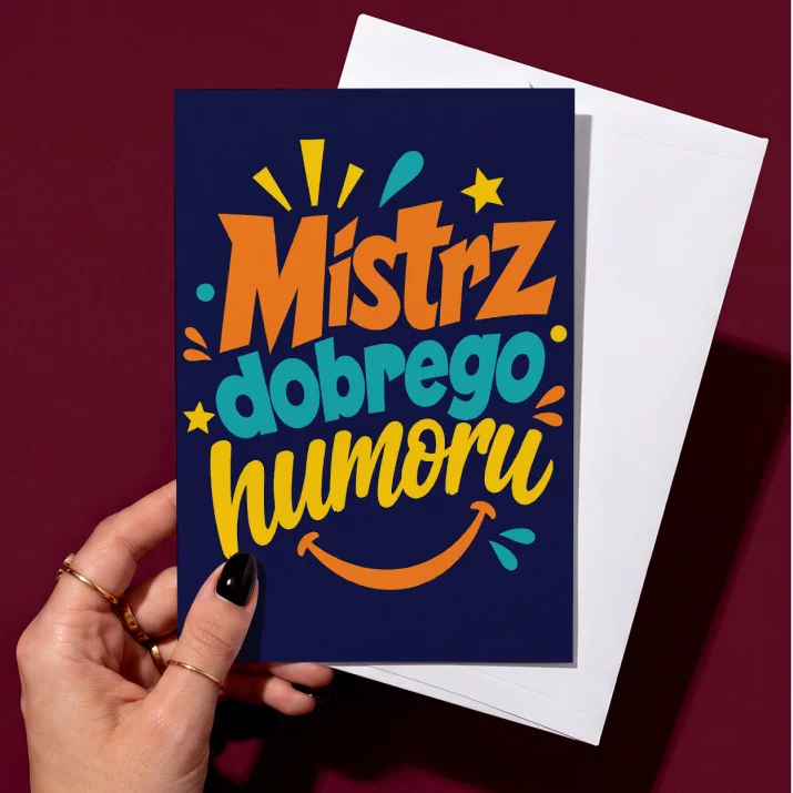 Kartka z Życzeniami Dla Znajomego Dla Mężczyzny: Elegancki Dowcip Kartka z Życzeniami Dla Znajomego Dla Mężczyzny: Elegancki Dowcip