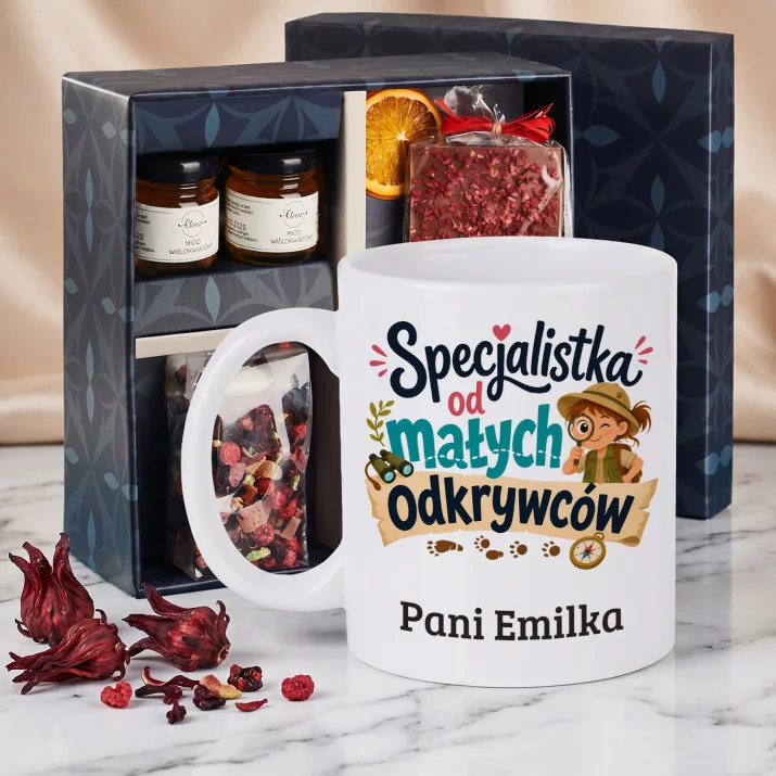 Zestaw Prezenowy z Kubkiem Dla Wychowawczyni Dla Kobiety: Specjalistka Od Małych Zestaw Prezenowy z Kubkiem Dla Wychowawczyni Dla Kobiety: Specjalistka Od Małych