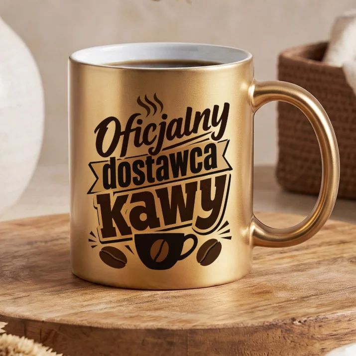 Złoty Kubek Dla Współpracownika Prezent Dla Mężczyzny: Kawa W Biurze