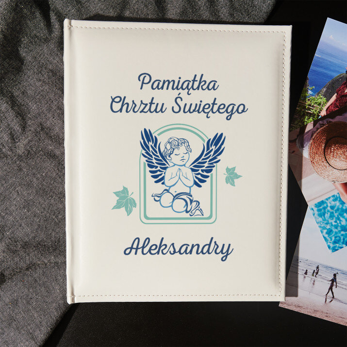 Pamiątka Chrztu 2 - Personalizowany Album na zdjęcia