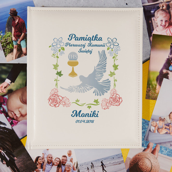 Pamiątka Komunii - Personalizowany Album na zdjęcia
