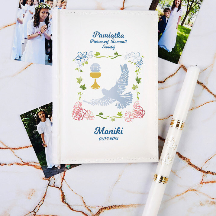 Pamiątka Komunii - Personalizowany Album na zdjęcia