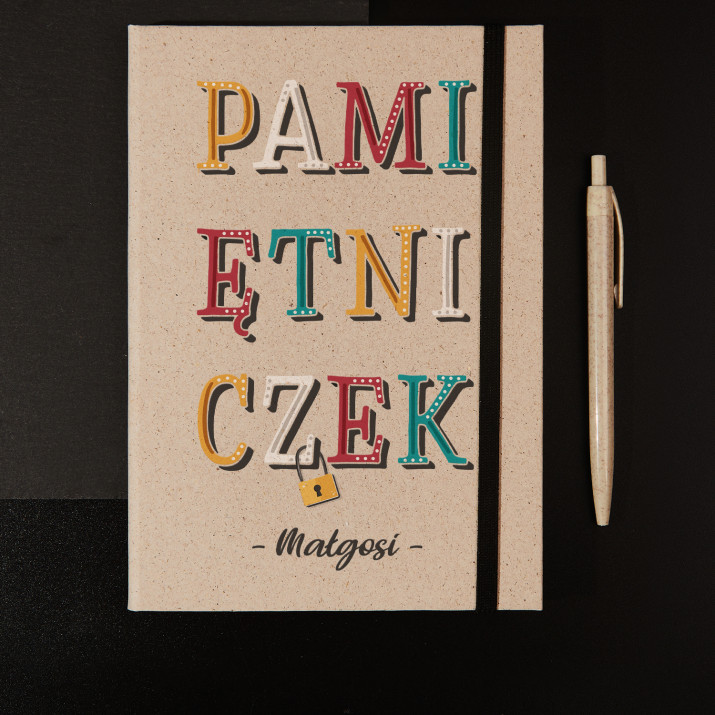 Pamiętniczek - Eko notes A5 z trawy