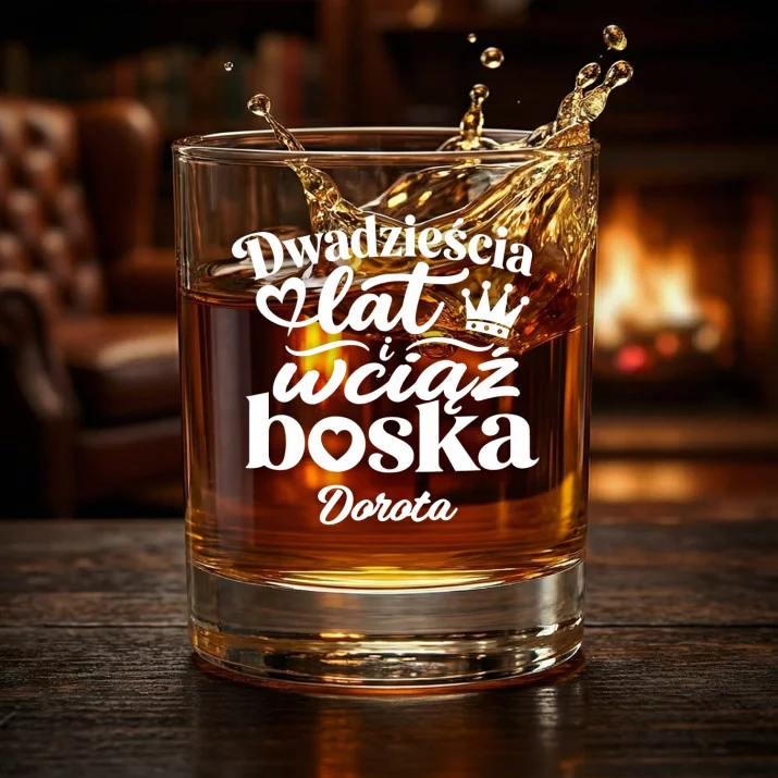 Szklanki Do Whisky z Grawerem Na 20 Rocznicę Ślubu Prezent Dla Kobiety: Dwadzieścia Lat I Wciąż Szklanki Do Whisky z Grawerem Na 20 Rocznicę Ślubu Prezent Dla Kobiety: Dwadzieścia Lat I Wciąż