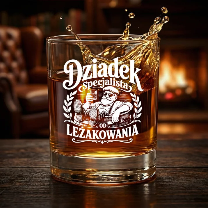 Szklanka Do Whisky Dla Dziadka Prezent Na Dzień Dziadka Dla Mężczyzny: Dziadek Specjalista