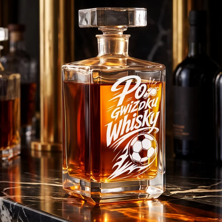 Karafka Do Whisky z Grawerem Dla Piłkarza Prezent: Po Gwizdku Whisky
