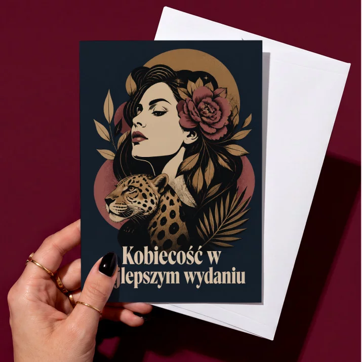 Kartka z Życzeniami Dla Dojrzałej Kobiety Dla Kobiety: Dojrzała Elegancja