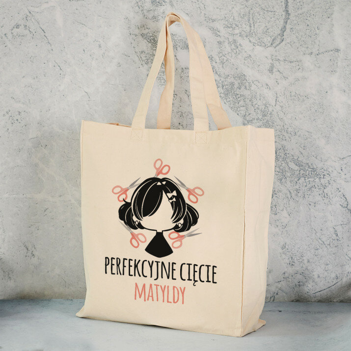 Perfekcyjne cięcie - Torba Bawełniana z Nadrukiem