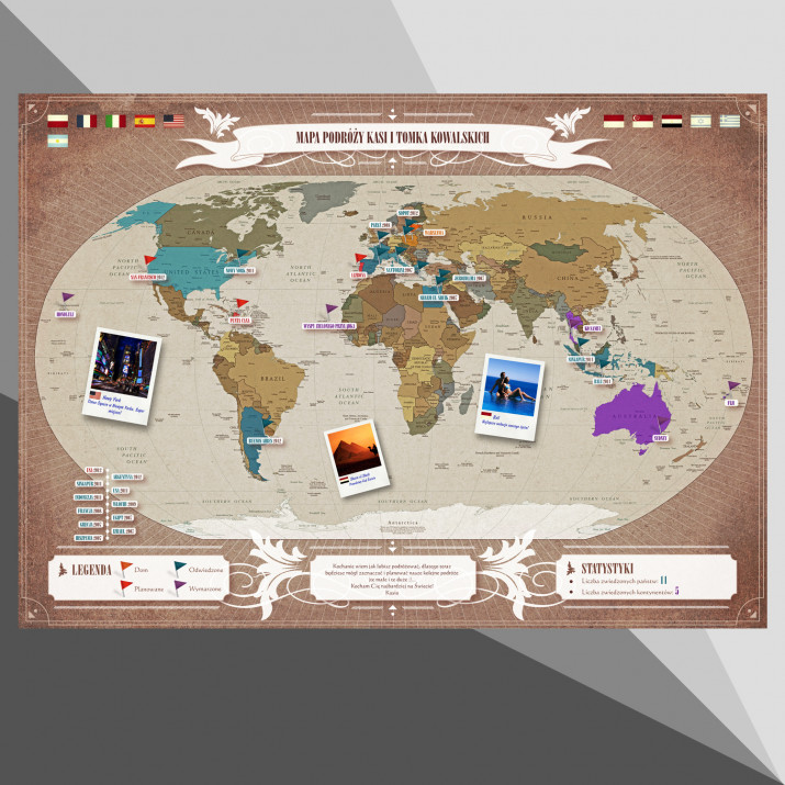 Personalizowana Cyfrowa Mapa Podróży: Świat