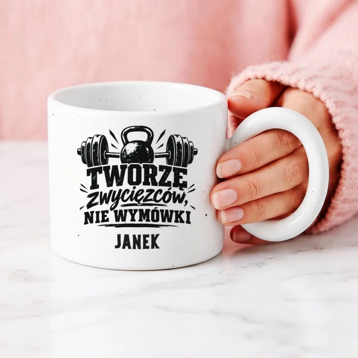 Kubek Premium Dla Trenera Prezent Dla Mężczyzny: Tworzę Zwycięzców, Nie