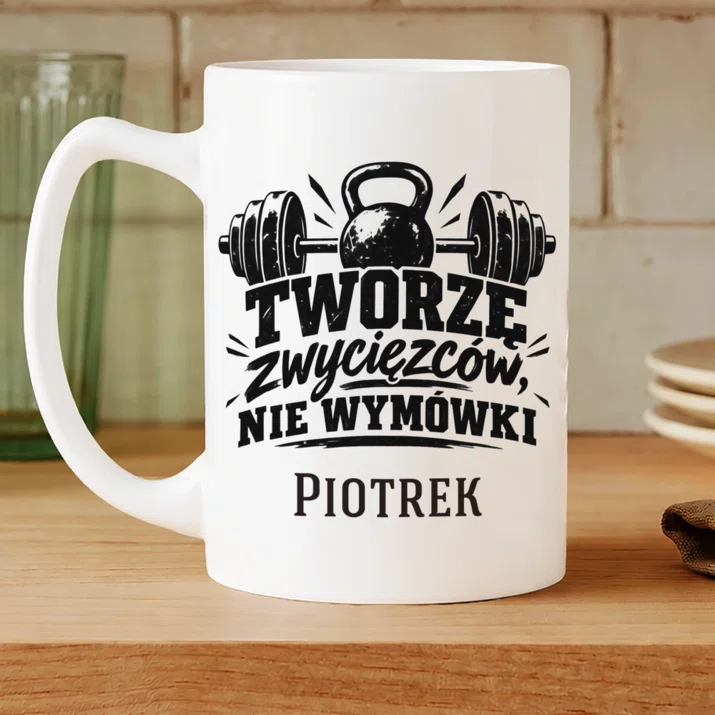 Kubek Personalizowany Dla Trenera Prezent Dla Mężczyzny: Tworzę Zwycięzców, Nie Kubek Personalizowany Dla Trenera Prezent Dla Mężczyzny: Tworzę Zwycięzców, Nie