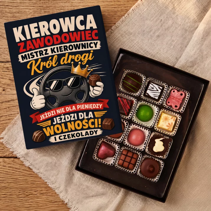 Czekoladki Dla Kierowcy Prezent Dla Mężczyzny: Kierowca Król Drogi Czekoladki Dla Kierowcy Prezent Dla Mężczyzny: Kierowca Król Drogi