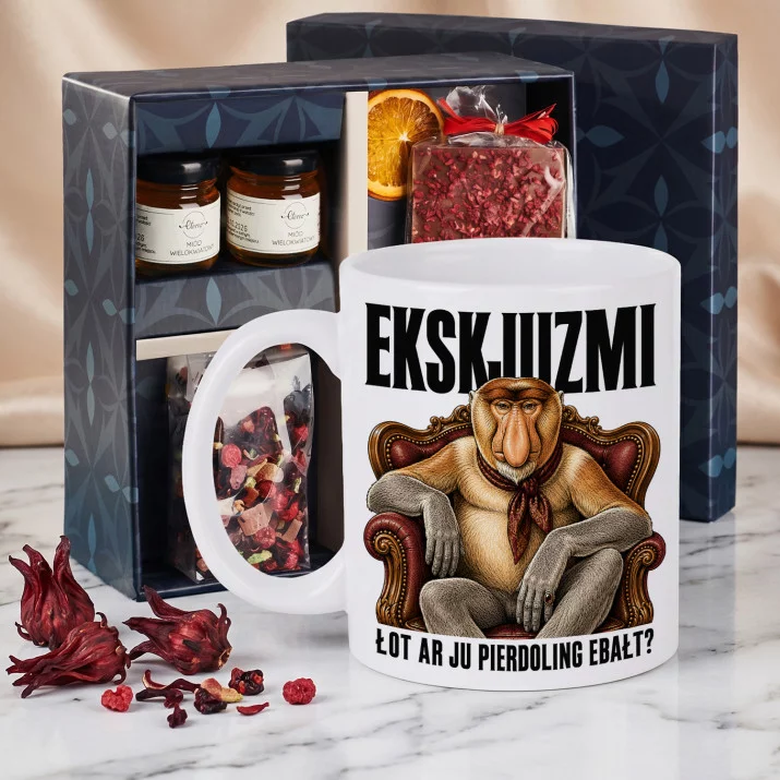 Zestaw Prezenowy Z Kubkiem Dla Kolegi: Ekskjuzmi Zestaw Prezenowy Z Kubkiem Dla Kolegi: Ekskjuzmi