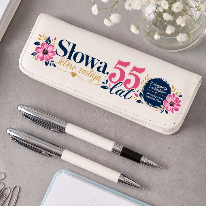 Zestaw Pióro i Długopis w Etui Dla 55 Latki Prezent Na 55 Urodziny Dla Kobiety: Klasyczna Elegancja Zestaw Pióro i Długopis w Etui Dla 55 Latki Prezent Na 55 Urodziny Dla Kobiety: Klasyczna Elegancja
