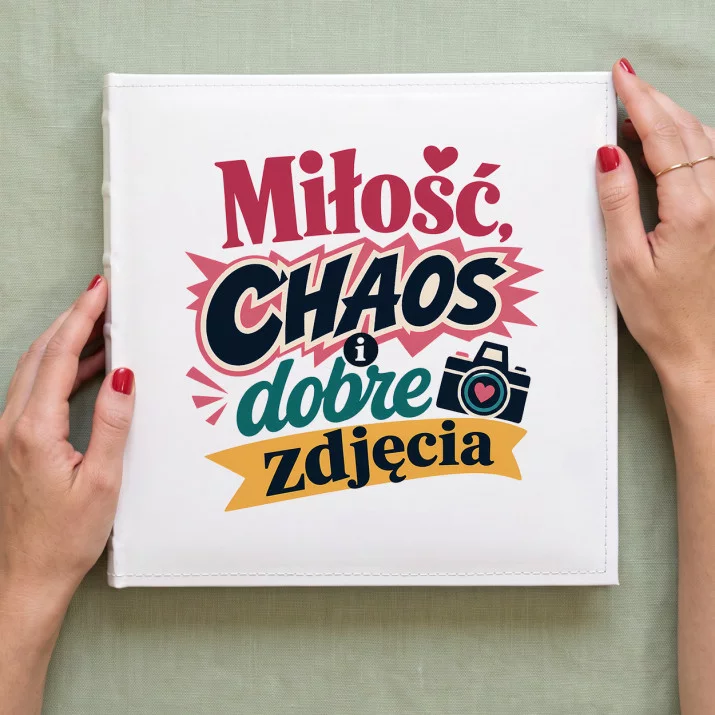 Album Na Zdjęcia Tradycyjny Na Wesele Prezent Dla Pary Młodej Pary: Miłosny Chaos