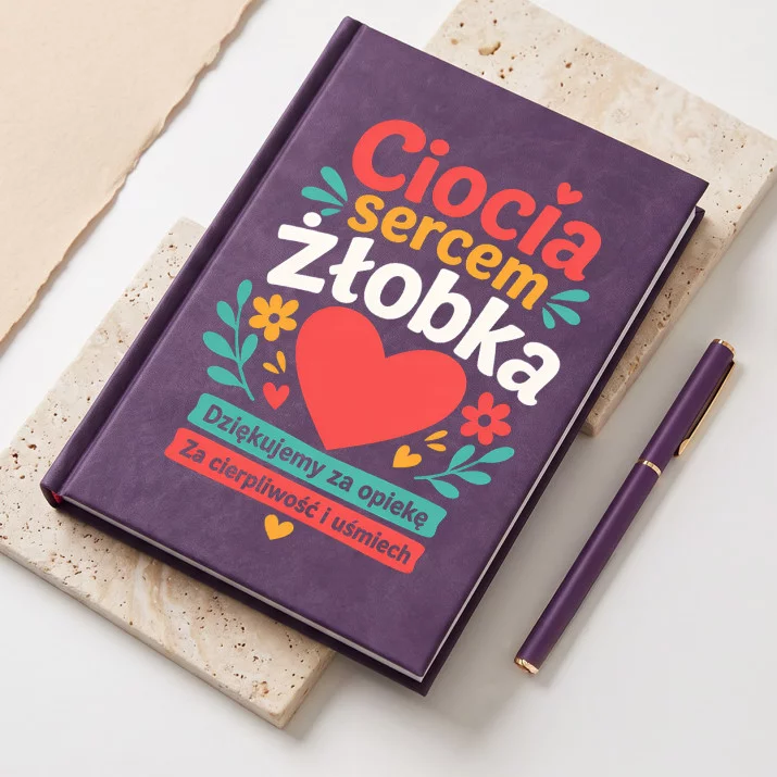 Notatnik A5 Dla Cioci Ze Żłobka Prezent Dla Kobiety: Wdzięczność Maluchów