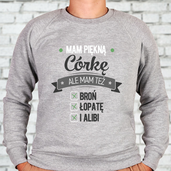 Piękna córka - Bluza męska bez kaptura