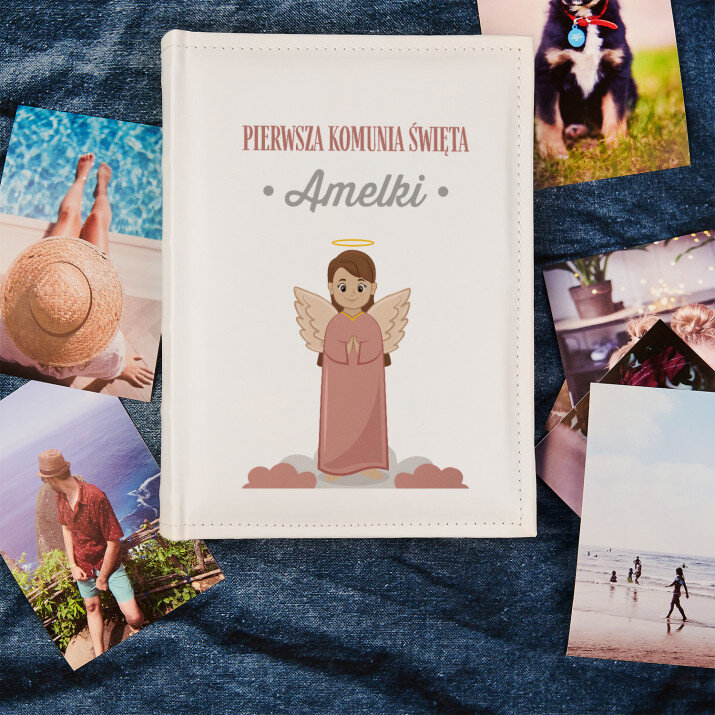 Pierwsza komunia święta dziewczynka aniołek - Personalizowany Album na zdjęcia Pierwsza komunia święta dziewczynka aniołek - Personalizowany Album na zdjęcia