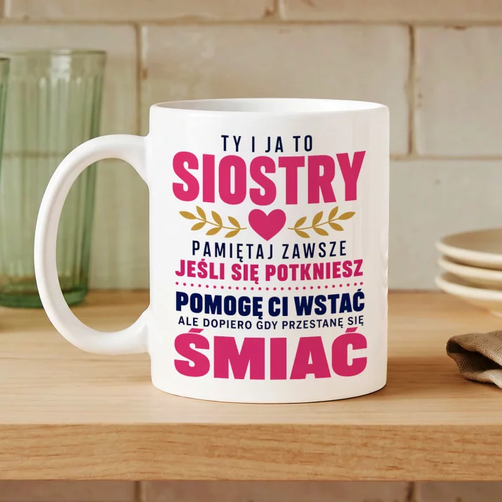 Kubek Z Nadrukiem Dla Koleżanki Prezent Dla Kobiety: Jeśli Się Potkniesz Kubek Z Nadrukiem Dla Koleżanki Prezent Dla Kobiety: Jeśli Się Potkniesz
