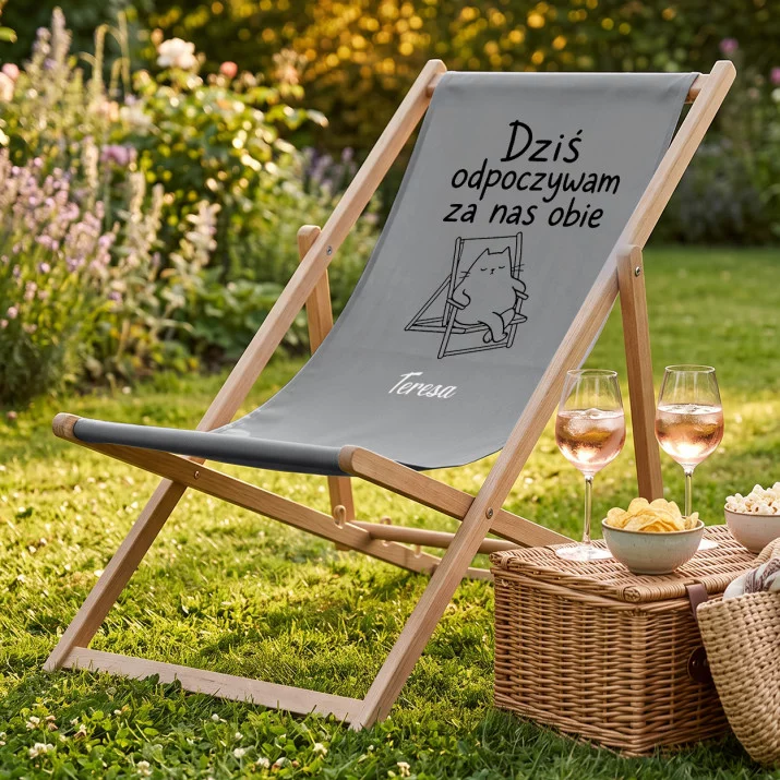 Leżak Z Nadrukiem Dla Przyjaciółki Prezent Dla Kobiety: Dziś Odpoczywam Za Nas Obie Leżak Z Nadrukiem Dla Przyjaciółki Prezent Dla Kobiety: Dziś Odpoczywam Za Nas Obie