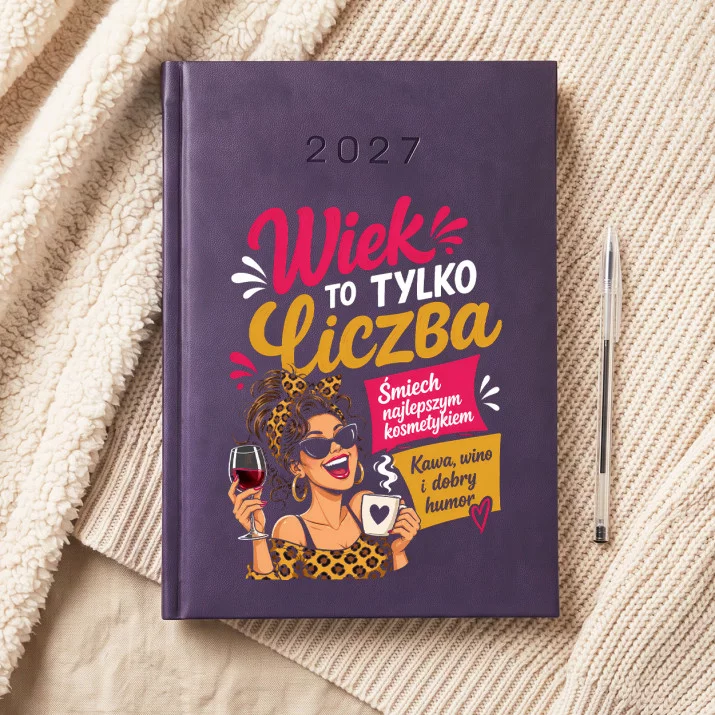 Kalendarz Książkowy A5 2027 Na Czterdziestkę Prezent Dla 40 Latki Kobiety: Humor I Dojrzałość