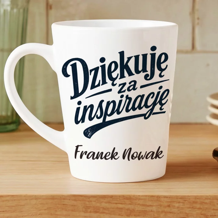 Kubek Personalizowany Na Dzień Nauczyciela Prezent Dla Nauczyciela Mężczyzny: Dziękuję Za Inspirację Kubek Personalizowany Na Dzień Nauczyciela Prezent Dla Nauczyciela Mężczyzny: Dziękuję Za Inspirację