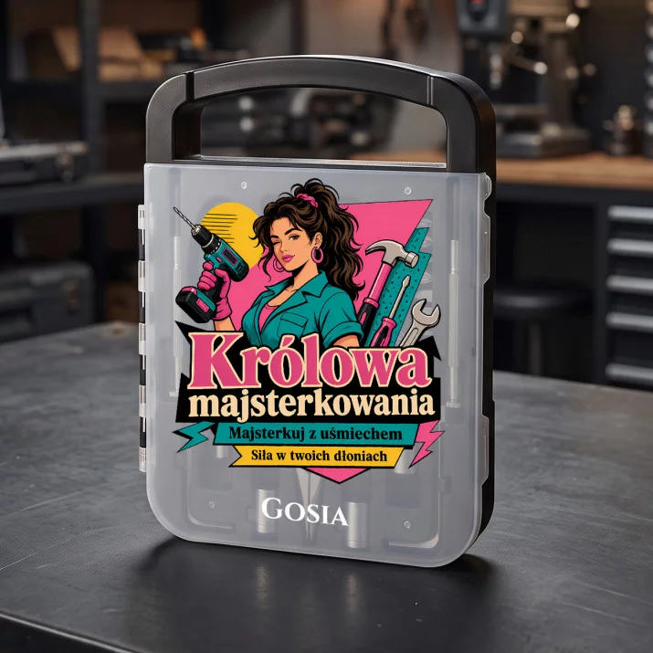 Zestaw Narzędzi Dla Dziewczyny Prezent Na Dzień Dziewczyny Dla Kobiety: Retro Majsterka