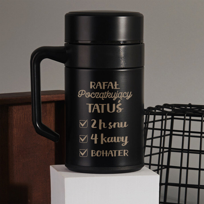 Początkujący tatuś - Kubek termiczny 400 ml