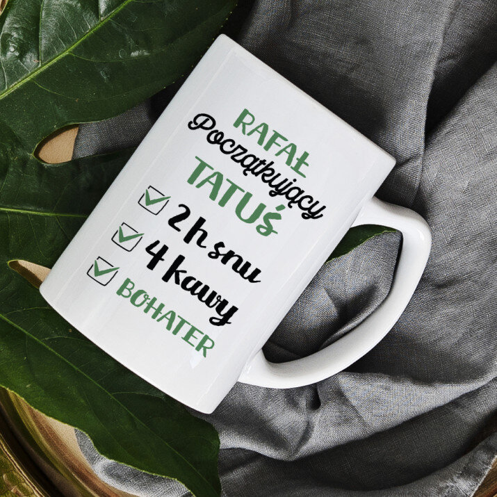 Początkujący tatuś - personalizowany kubek