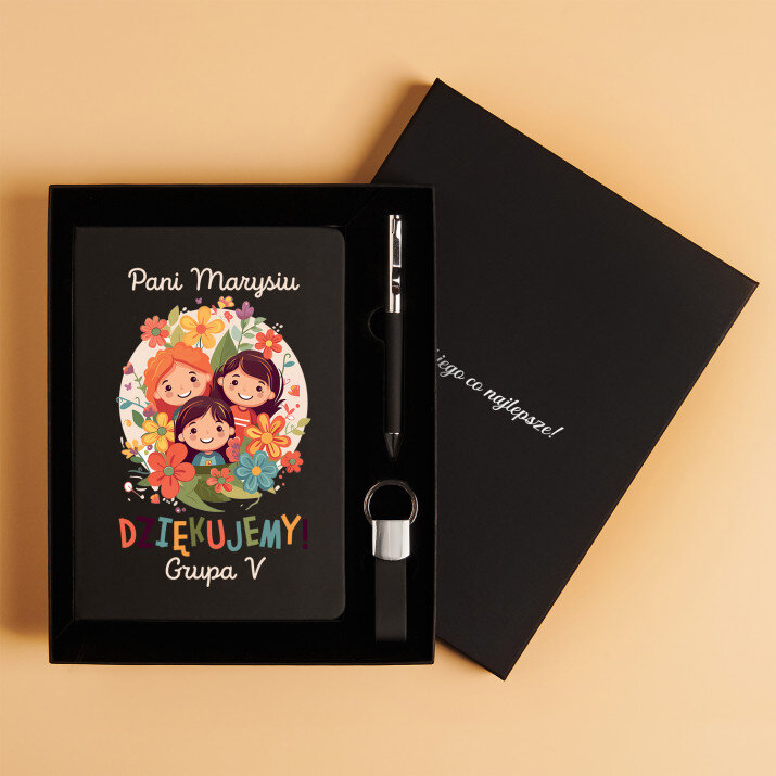 Podziękowania dla przedszkolanki - Zestaw z notatnikiem
