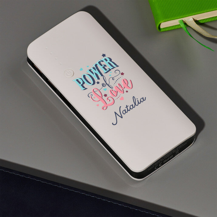 Power of love - Powerbank z nadrukiem 10000 mAh