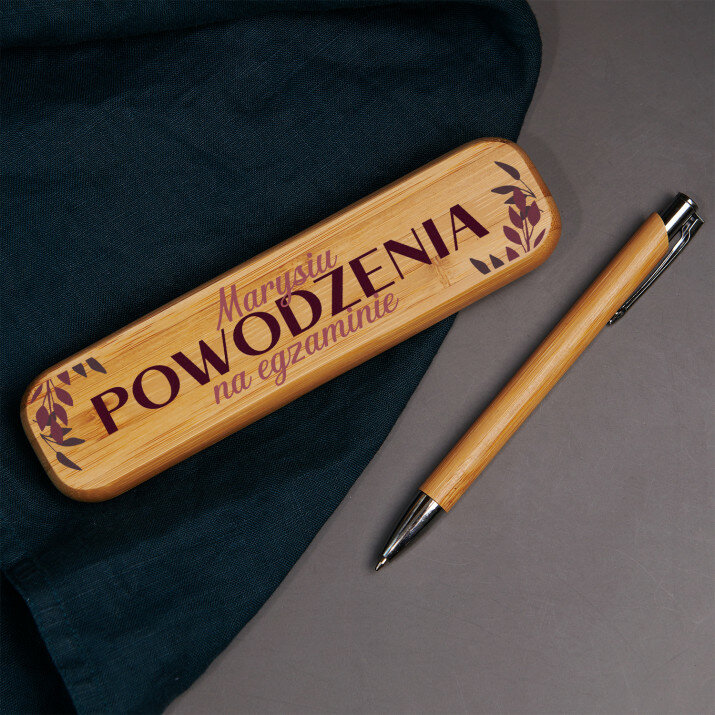 Powodzenia 2 - Długopis w drewnianym etui