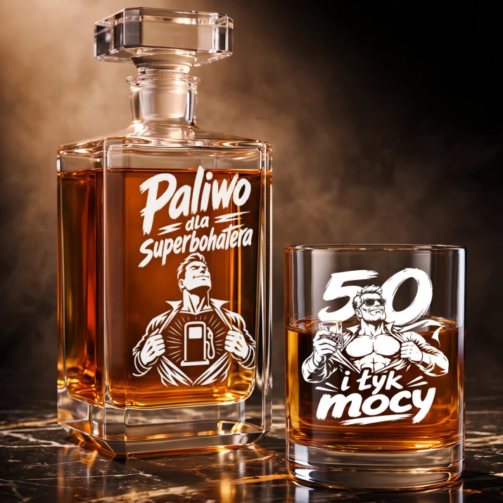 Zestaw Do Whisky Na 50 Urodziny Prezent Dla Mężczyzny: Paliwo Dla Superbohatera Zestaw Do Whisky Na 50 Urodziny Prezent Dla Mężczyzny: Paliwo Dla Superbohatera