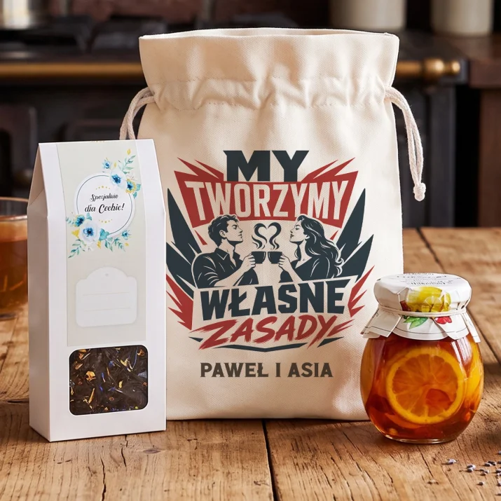 Zestaw Herbaciany Dla Dwojga Prezent Dla Pary: Manifest Pary