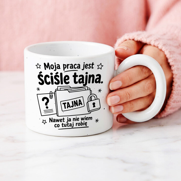 Praca ściśle tajna - Kubek z okrągłym uchem