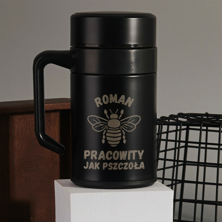 Pracowity jak pszczoła - Kubek termiczny 400 ml