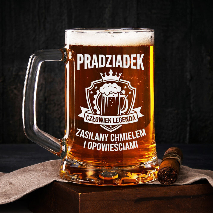 Kufel Dla Pradziadka Prezent Na Dzień Dziadka Dla Mężczyzny: Pradziadek Chmiel