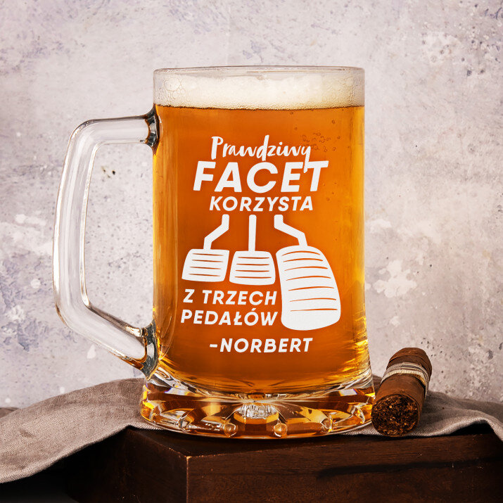 Prawdziwy facet - Personalizowany Kufel
