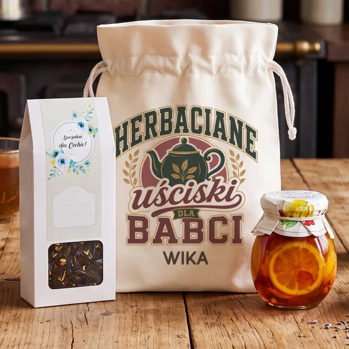 Zestaw Herbaciany Na Dzień Babci Prezent Dla Babci Kobiety: Herbaciane Chwile Zestaw Herbaciany Na Dzień Babci Prezent Dla Babci Kobiety: Herbaciane Chwile