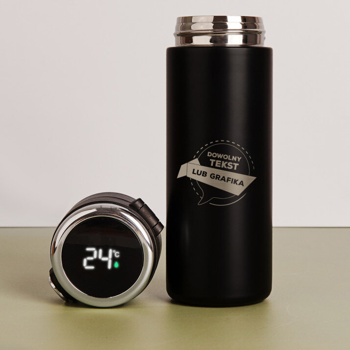 Projekt własny - Kubek termiczny z wyświetlaczem LED Projekt własny - Kubek termiczny z wyświetlaczem LED