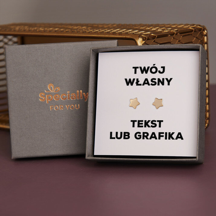 Projekt własny - Pozłacane kolczyki gwiazdki