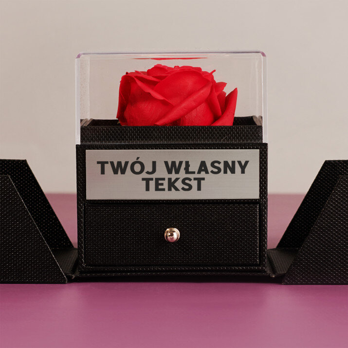 Projekt własny - Wieczna róża w pudełku