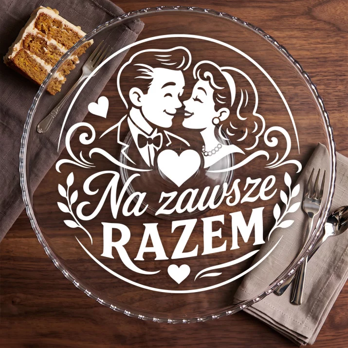 Patera Na Ciasto Na 1 Rocznicę Ślubu Prezent Dla Kobiety: Romantyczna Elegancja Patera Na Ciasto Na 1 Rocznicę Ślubu Prezent Dla Kobiety: Romantyczna Elegancja
