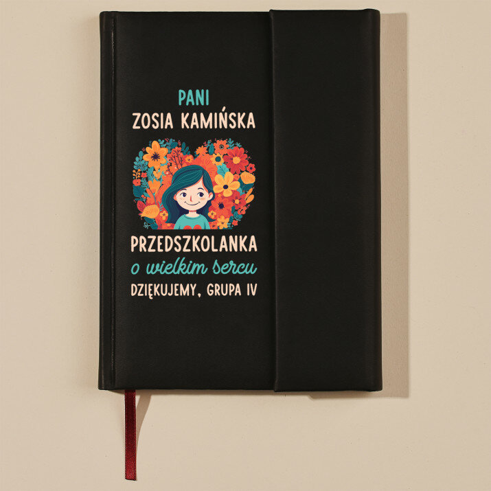 Przedszkolanka o wielkim sercu - Notes książkowy z zakładką