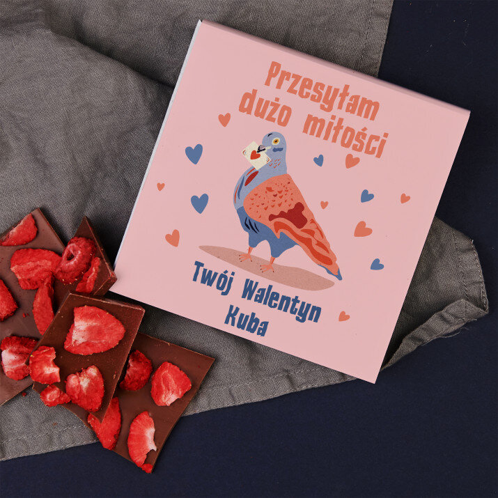 Przesyłam dużo miłości - Czekolada z truskawkami