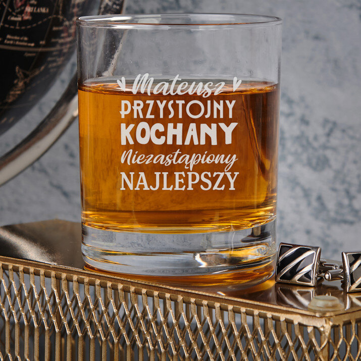 Przystojny, kochany - Szklanka do whisky
