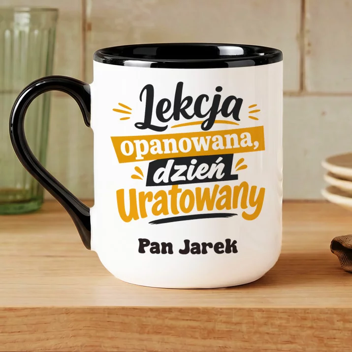Kubek Personalizowany Dla Nauczyciela Prezent Na Dzień Nauczyciela Dla Mężczyzny: Lekcja Opanowana, Dzień Kubek Personalizowany Dla Nauczyciela Prezent Na Dzień Nauczyciela Dla Mężczyzny: Lekcja Opanowana, Dzień